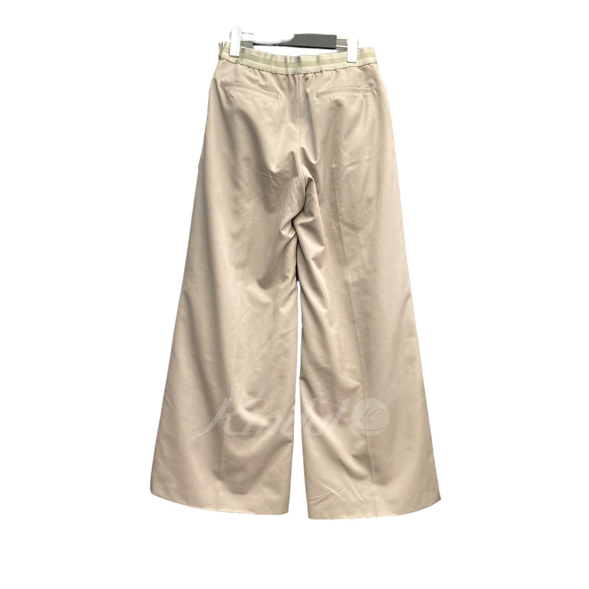 【中古】CITYSHOP2024SS 「GABARDINE SLACKS」 センタープレスパンツ ベージュ サイズ：38【価格見直し】