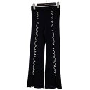 【中古】soduk 22SS ニットパンツ イージーパンツ 0422010502 ブラック 【200425】(スドーク)