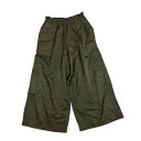 【中古】Y’S for living ワイドパンツ オリーブ サイズ:- 【210425】(ワイズ フォー リビング)