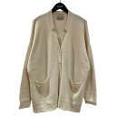 【中古】WANDERUNG Pure Cashmere100% over sized cardigan カーディガン WRKNI-005 アイボリー サイズ:S...