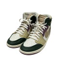 【中古】NIKE Air Jordan 1 High MM Galactic Jade スニーカー FB9891-300 ホワイト×パープル サイズ:28.5c...