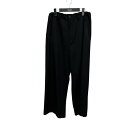 【中古】Y’s WOOL GABARDINE LONG STRAIGHT PANTS パンツ YB-P04-100 ブラック サイズ:2 【210425】(ワイ...