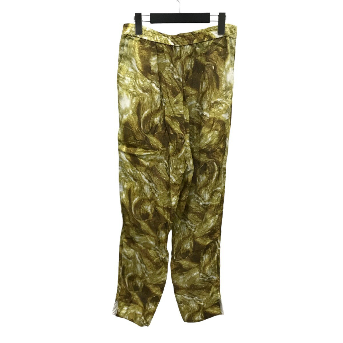 【中古】TOGA PULLA　インナープリントパンツ TP11-FF217 イエロー サイズ：36 【210425】（トーガプルラ）