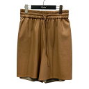 【中古】MAX MARA WEEK END LINE フェイクレザーハーフパンツ ブラウン サイズ:不明 【210425】(マックスマーラウィークエンドライン)
