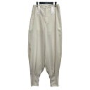 【中古】MEGMIURA 23SS Drape Bontan Pants アイボリー サイズ:40 【220425】(メグミウラ)
