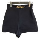 【中古】VALENTINO ロゴチェーンショートパンツ 1B3RF2351CF ネイビー サイズ:38 【220425】(ヴァレンチノ)