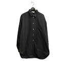 【中古】Yohji Yamamoto pour homme 丸文字初期 80s レギュラーカラーシャツ ブラック サイズ:M 【220425】(ヨウジヤマモトプ...