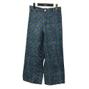 【中古】SZ Blockprints×Ron Herman DISCO PANT チェックパンツ 3310600571 グリーン×ブルー サイズ:M 【2304...