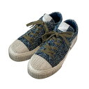 【中古】MARC JACOBS ザ デニム モノグラム ローカットスニーカー 2P4FSN001F22 インディゴ サイズ:40 【230425】(マークジェイコブス)