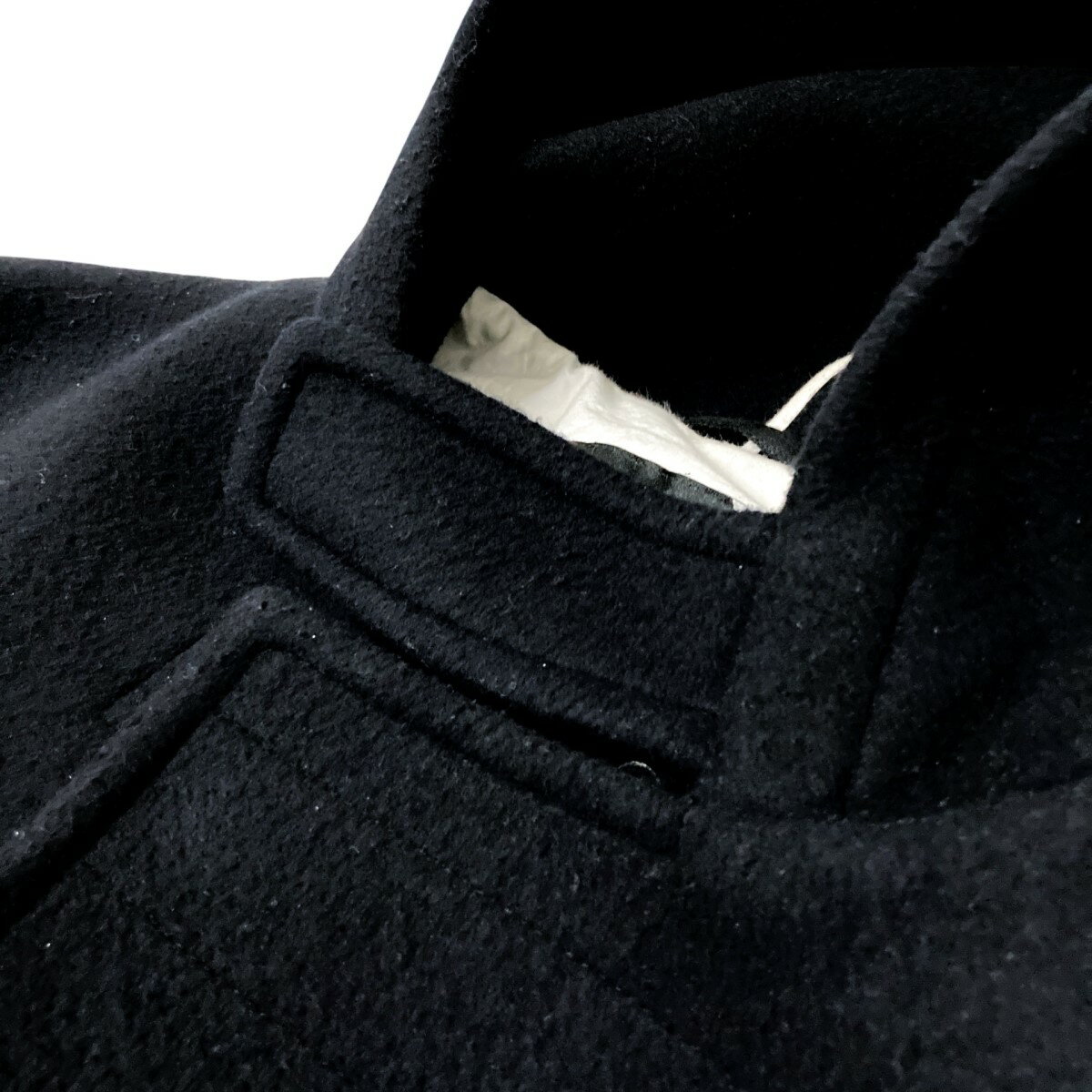 【中古】ATONメルトンコート 6856775 ネイビー サイズ：4【価格見直し】