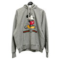 【中古】GUCCI×Disney プルオーバーパーカー 604218 XJB68 グレー サイズ:XS 【230425】(グッチ×ディズニー)