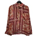 【中古】ARIES 総柄シャツ レッド サイズ:M 【230425】(アリーズ)(4)