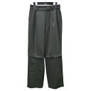 【中古】MAISON SPECIAL タックパンツ 2way Two Tuck Wide Pants 21232465311 グレー サイズ:38 【23042...