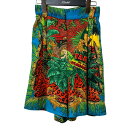【中古】GIANNI VERSACE 93SS TARZAN SILK SHORTS 総柄ハーフパンツ ブルー サイズ:38 【230425】(ジャンニヴェルサ...
