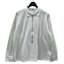 【中古】REVERBERATE長袖ポロシャツ ZIP LONG SLEEVE POLO ジップロングスリーブポロ ホワイト サイズ:1【価格見直し】