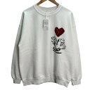【中古】SASQUATCHfabrix. 23AW/ VINTAGE SWEAT SHIRT OLIVE BRANCH ヴィンテージスウェット 23AW-CSS-001 ホワイト サイズ:L 【230425】(サスクワァッチファブリックス.)(4)