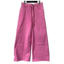 【中古】MM6 Maison Margiela 24AW ライトウェイトデニム 5ポケットトラウザーズ バギーワイドデニムパンツ S52LA0239 ピンク サ...