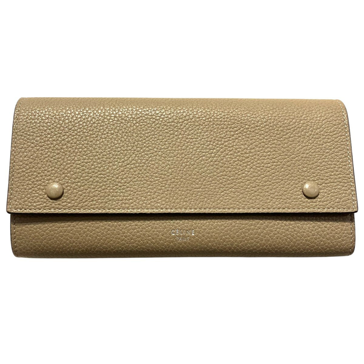 【中古】CELINE 「1784-5」 長財布 101674AFE ベージュ 【250425】（セリーヌ）