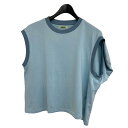 【中古】Randy 24SS Initials ノースリーブカットソー SS24 RCS05 スカイブルー サイズ:2 【250425】(ランディー)
