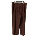 【中古】COMME des GARCONS COMME des GARCONS 02SS リラックスイージーパンツ S10P016 ブラウン サイズ:SS 【2...