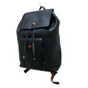 【中古】Dior Homme カモフラ切替レザーバックパック ネイビー 【250425】(ディオールオム)