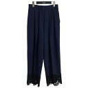 【中古】STELLA McCARTNEY 切替デザインパンツ 640068 3AU701 ネイビー サイズ:40 【250425】(ステラマッカートニー)