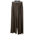 【中古】journal standard L’essage チェック ワイドパンツ 22-030-370-2330-3-0 ブラウン サイズ:36 【26042...
