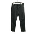 【中古】Saint Laurent Paris ストレートパンツ 458586 ブラック サイズ:24 【250425】(サンローランパリ)