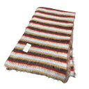 【中古】YOKEMOHAIR BORDER LONG STOLE モヘアマフラー YK24FW0825A【価格見直し】
