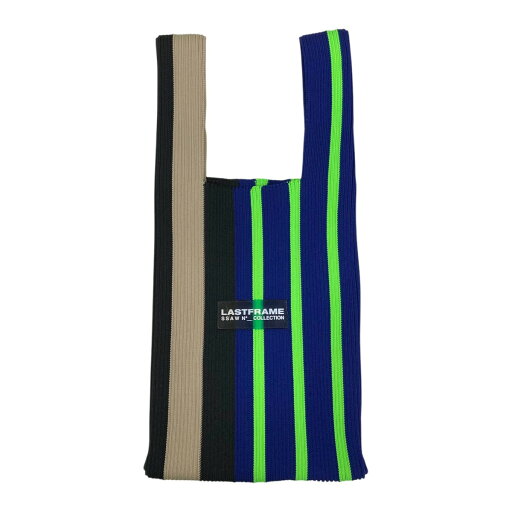【中古】LASTFRAME RANDOM STRIPE MARKET BAG SMALL ショルダーバッグ L24229 ネイビー×グリーン 【260425】(ラストフレーム) 【中古】LASTFRAME RANDOM STRIPE MARKET BAG SMALL ショルダーバッグ L24229 ネイビー×グリーン 【260425】(ラストフレーム)