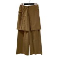 【中古】SLOBE IENA ラップスカートレイヤードスラックス スラックス 23-030-912-0080-3-0 ブラウン サイズ:SIZE 36 【260...