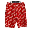 【中古】ERL UNISEX PRINTED CANVAS SHORTS WOVEN ハーフパンツ ERL08P003-1 レッド×ホワイト サイズ:M 【27...