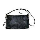 【中古】GIANNI CHIARINI ラメショルダーバッグ ブラック×ゴールド 【270425】(ジャンニキアリーニ)