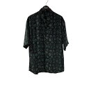 【中古】LAD MUSICIAN 半袖シャツ 2320-121 ブラック×グリーン サイズ:SIZE 44 【270425】(ラッドミュージシャン)