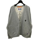 【中古】STUDIO SEVEN×RUSSELL ATHLETIC 「EMB Sweat Cardigan」 スウェット地カーディガン RC 22706 グレー...