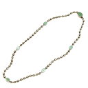 【中古】GUCCI インターロッキングG ボールチェーンネックレス シルバー×グリーン 【270425】(グッチ)(4)