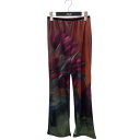 【中古】AMERI SHEER FLOWERBASE PRINT PANTS シアーパンツ 02210891230 レッド×ピンク×グリーン サイズ:S 【28...