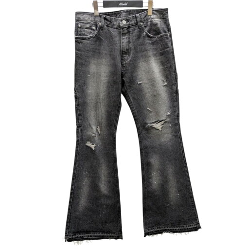 【中古】EMO Stance Club フレアデニムパンツ ブラック サイズ:1 【280425】(エモスタンスクラブ) 【中古】EMO Stance Club フレアデニムパンツ ブラック サイズ:1 【280425】(エモスタンスクラブ)