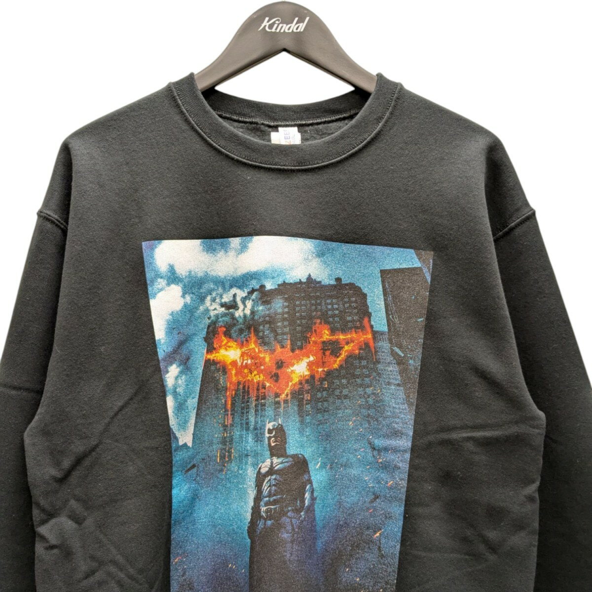 【中古】WACKO MARIA　25SS THE DARK KNIGHT TRILOGY CREW NECK SWEAT SHIRT(TYPE-2) ダークナイトスウェット ブラック サイズ：M 【280425】（ワコマリア）