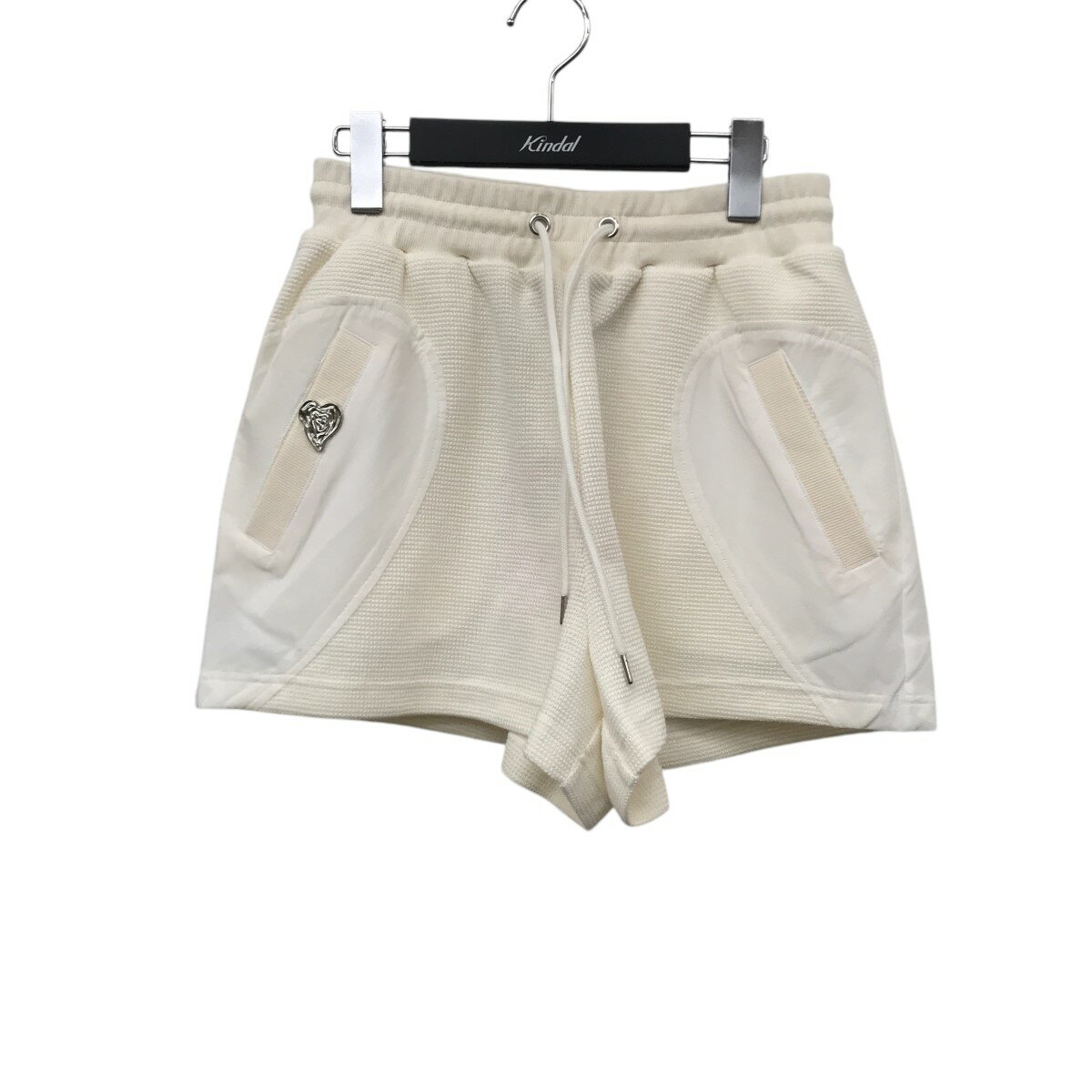 【中古】La Mofiel With Love Silver Heart Short Pants ショートパンツ LM23UPA03002 ホワイト サイズ:M 【280425】(ラ モフィール)
