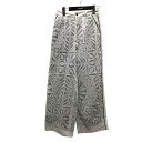 【中古】pelleq レースレイヤードパンツ PT0101-SS23 ホワイト サイズ:34 【280425】(ペレック)