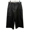 【中古】LE CIEL BLEU フェイクレザーパンツ 22A68305 ブラック サイズ:36 【280425】(ルシェルブルー)