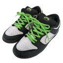 【中古】STAPLE×NIKE SB 「SB DUNK LOW PRO OG QS」スニーカー ホワイト×ブラック サイズ:28cm 【280425】(ステープ...