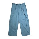 【中古】6(ROKU) BEAUTY&YOUTH BRUSHED PANTS 2タックチノパンツ 8614-299-0495 ブルー サイズ:38 【28042...