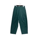 【中古】LOEFF Pants テーパードパンツ 8814-217-0067 グリーン サイズ:0 【280425】(ロエフ)