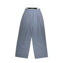 【中古】CLANE 24AW BASIC TUCK PANTS タックパンツ 17110-7102 ブルー サイズ:2 【280425】(クラネ)