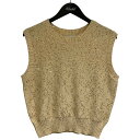【中古】green label relaxing スパンコールニットベスト 3618-119-0716 ベージュ サイズ:なし 【280425】(グリーンレーベ...
