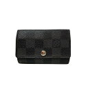 【中古】LOUIS VUITTON キーケース N62662 ブラック 【290425】(ルイヴィトン)