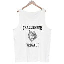 【中古】CHALLENGER 2021SS LOGO TANK TOP ロゴプリントタンクトップ ホワイト サイズ:不明 【280425】(チャレンジャー)