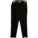 【中古】theory luxe 24SS 「Crisp Linen Maddy」 パンツ3 03-4206402 ブラック サイズ:36 【300425】(セオ...